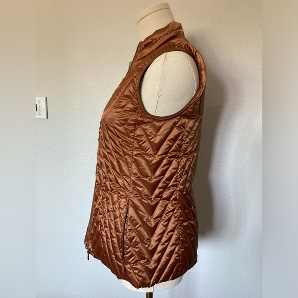 Lafayette 148 Bellamy fully reversible Vest in copper color size XXS - Picture 3 of 11